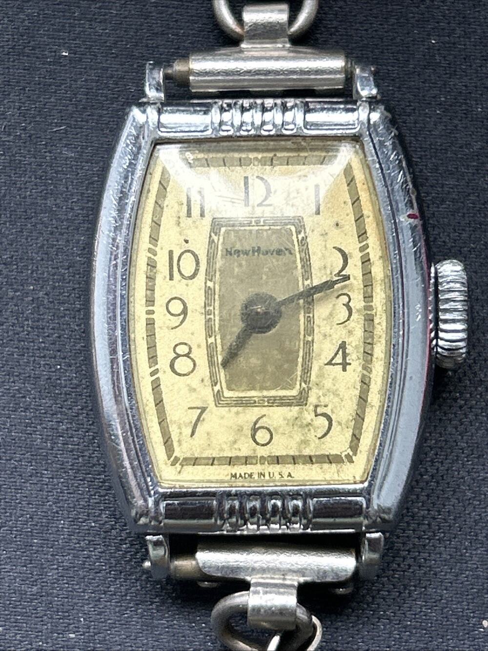Vintage New Haven Wind Watch (Needs Repair)